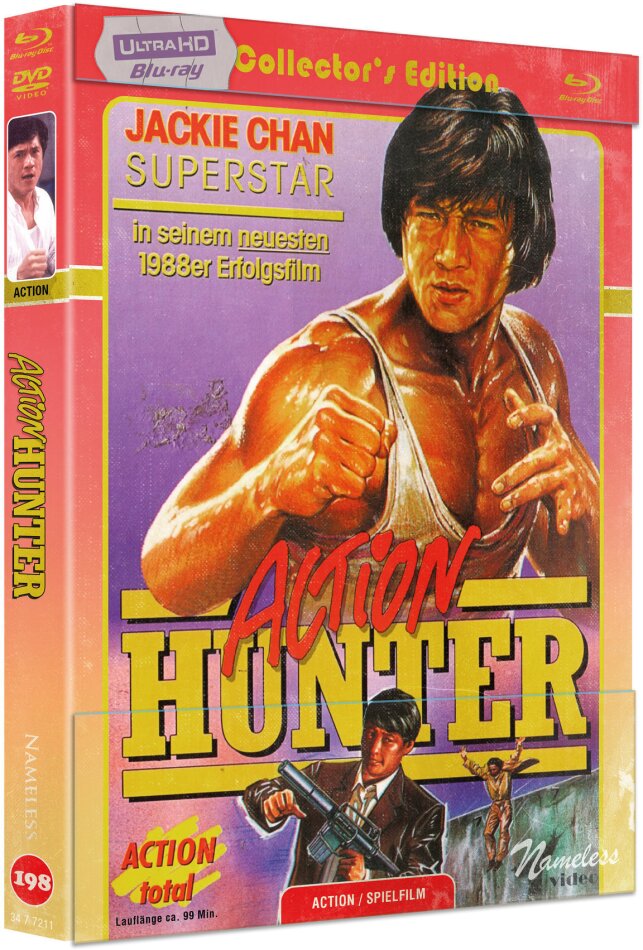 Action Hunter (1988) Cover C, Limited Collector's Edition, Mediabook, 4K Ultra HD + Blu-ray