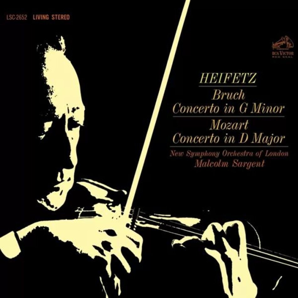 Max Bruch (1838-1920), Wolfgang Amadeus Mozart (1756-1791), Sir Malcolm Sargent, Jascha Heifetz & New Symphony Orchestra of London - Bruch: Concerto In G Minor / Mozart: Concerto In D Major 2026 Reissue, ANALOGUE PRODUCTIONS (RCA LIVING STEREO), Versione Rimasterizzata, 2 LP