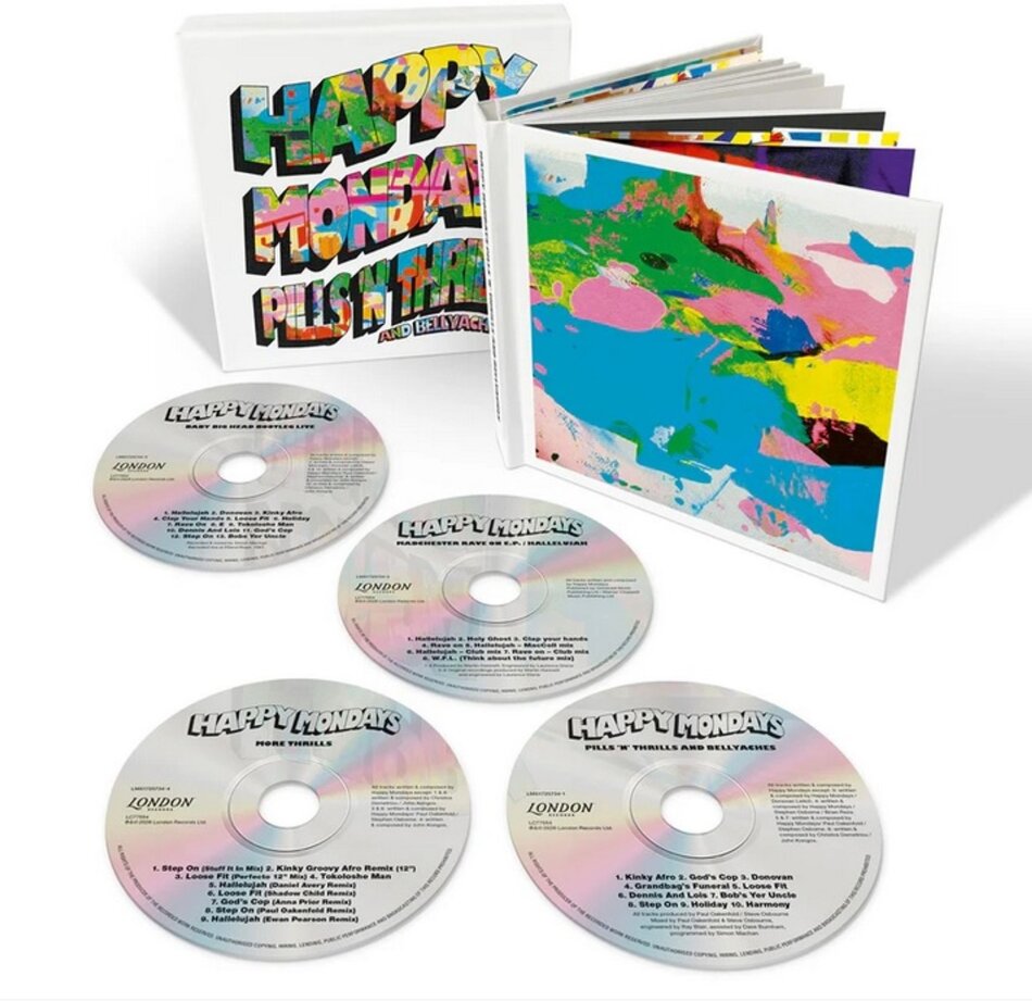 The Happy Mondays - Pills 'N' Thrills And Bellyaches 2026 Reissue, Boxset, London Records, 4 CDs