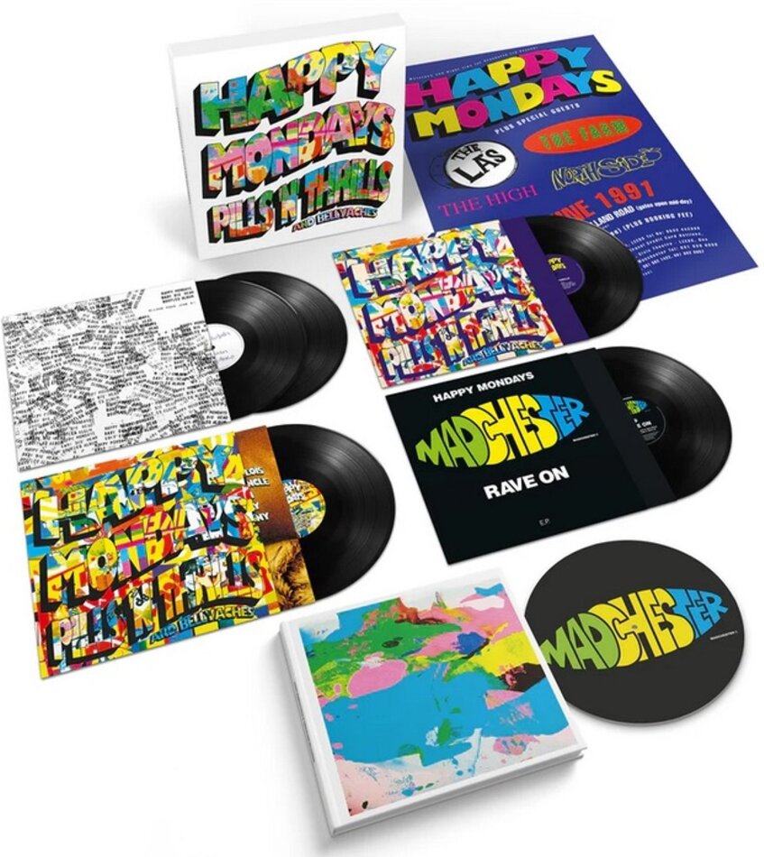 The Happy Mondays - Pills 'N' Thrills And Bellyaches 2026 Reissue, Boxset, London Records, 5 LPs