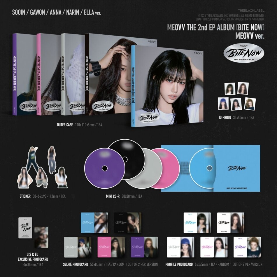 Meovv (K-Pop) - 2nd EP 'BITE NOW' Meovv Version, Virgin Music
