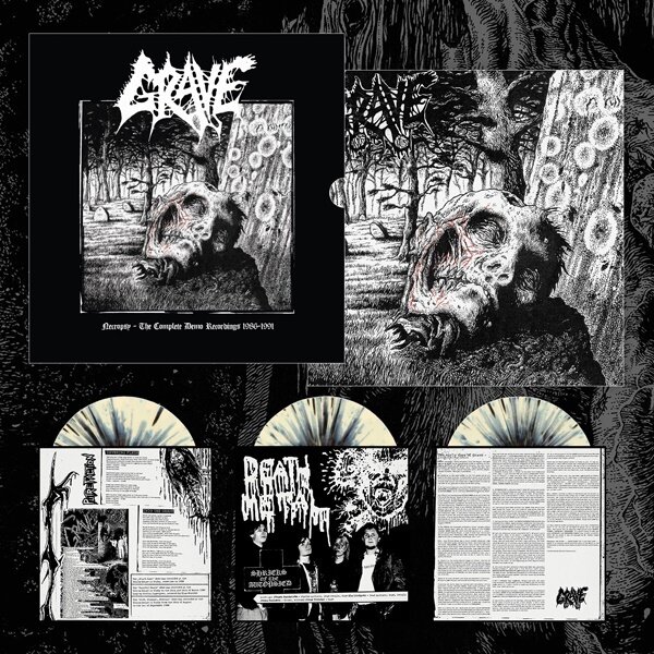 Grave - Necropsy - The Complete Demo Recordings 1986-1991 2026 Reissue, Bone/Black Splatter Vinyl, 3 LPs