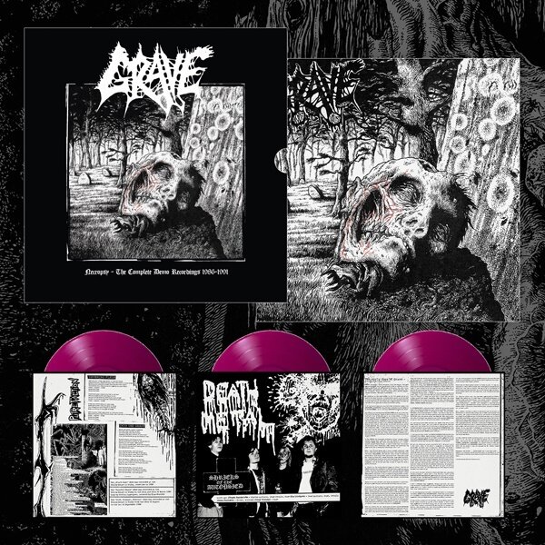 Grave - Necropsy - The Complete Demo Recordings 1986-1991 Transparent Purple, 3 LPs