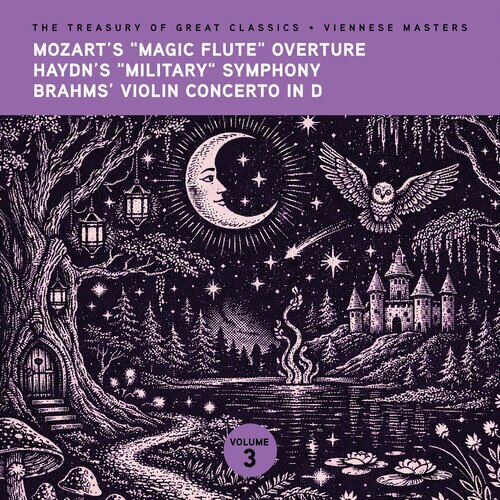 Wolfgang Amadeus Mozart (1756-1791), Joseph Haydn (1732-1809), Johannes Brahms (1833-1897), Ljublijana Symphony Orchestra & Slovak Philharmonic Orchestra - Treasury Of Great Classics - Viennese Vol. 3. - Magic Flute Ouverture, Military Symphony, Violin Concerto CD-R, Manufactured On Demand