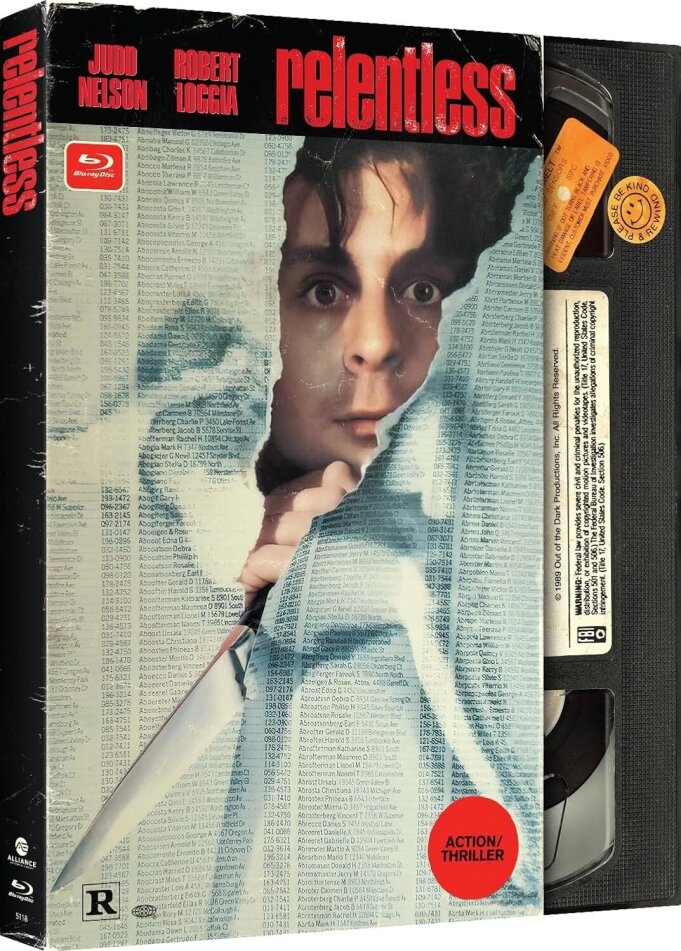 Relentless (1989) VHS Retro Packaging