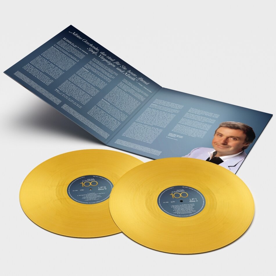 Peter Alexander - 100 Jahre Peter Alexander Golden coloured Vinyl, 2 LPs