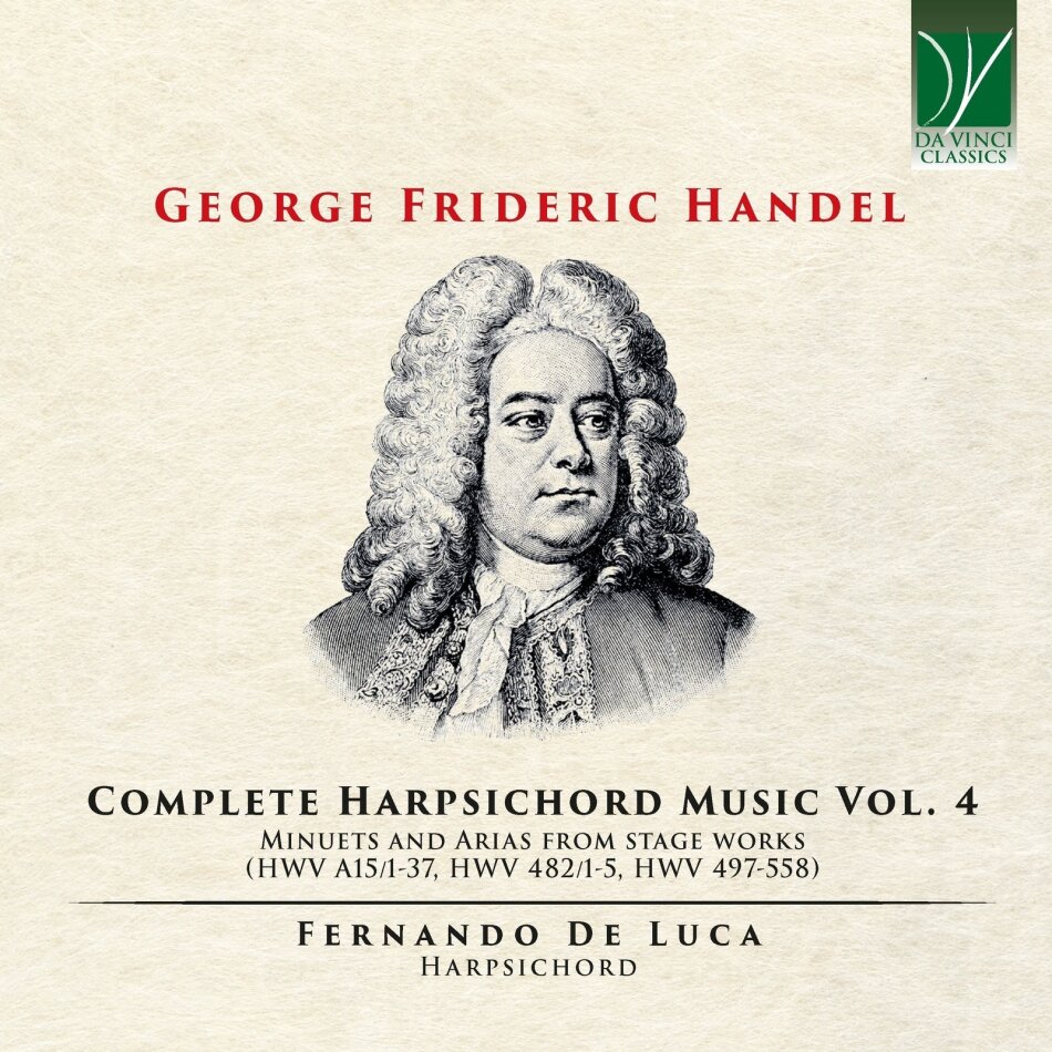 Georg Friedrich Händel (1685-1759) & Fernando De Luca - Complete Harpsichord Music Vol. 4 2 CDs