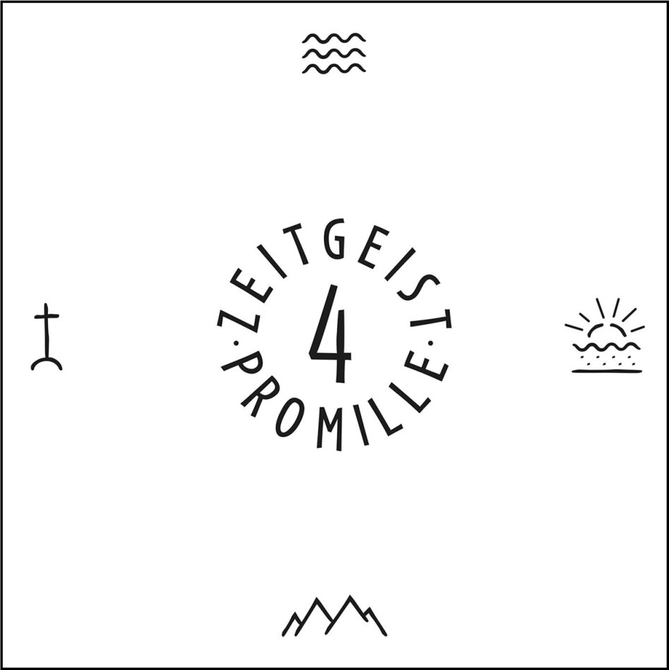 4 Promille - Zeitgeist 2026 Reissue, Rote Weiss Marbled, LP