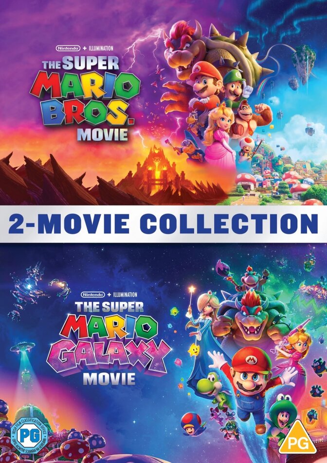 The Super Mario Bros. Movie (2023) / The Super Mario Galaxy Movie (2026) - 2-Movie Collection 2 DVDs