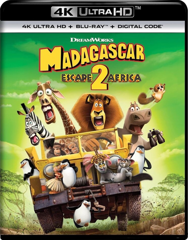 Madagascar: Escape 2 Africa (2008) 4K Ultra HD + Blu-ray