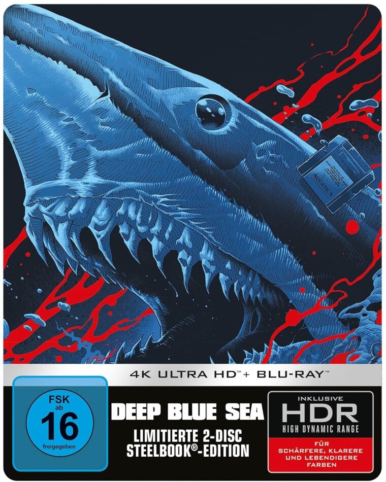 Deep Blue Sea (1999) Limited Edition, Steelbook, 4K Ultra HD + Blu-ray
