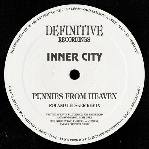 Inner City & Kevin Saunderson - Pennies From Heaven -Roland Leesker Remix/Acapella 12" Maxi