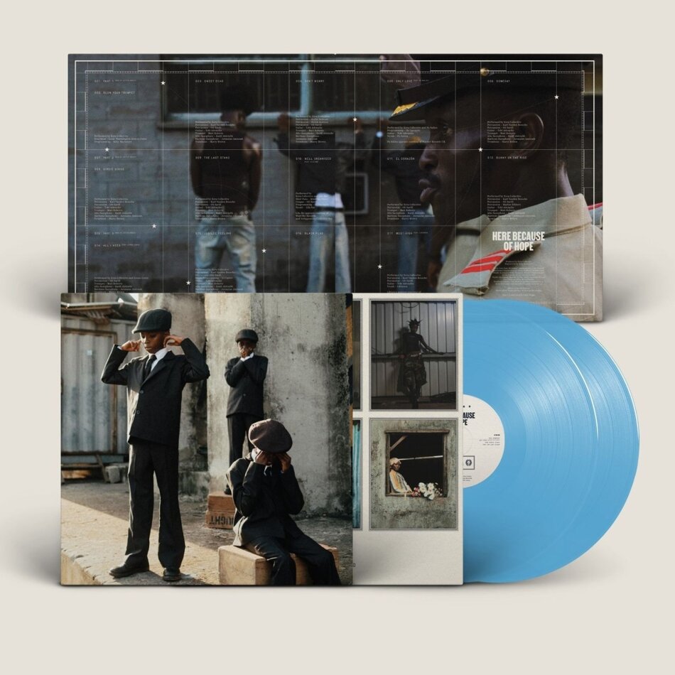 Ezra Collective - Here Because Of Hope Translucent Blue Vinyl, 2 LPs