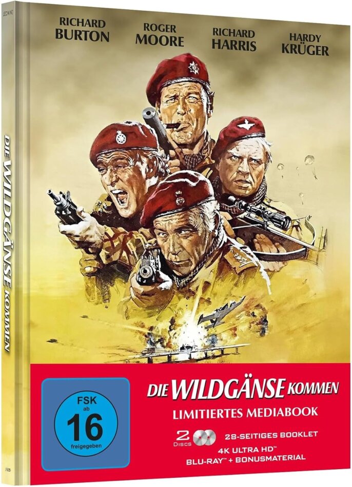 Die Wildgänse kommen (1978) Limited Edition, Mediabook, 4K Ultra HD + Blu-ray