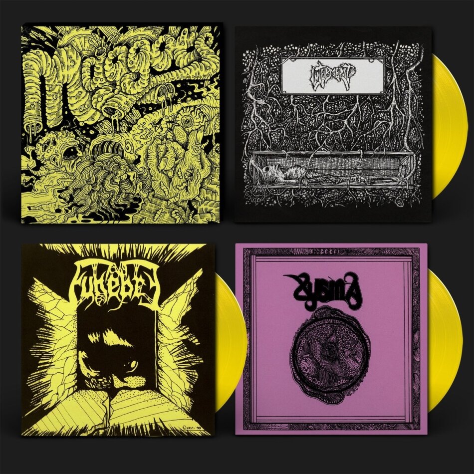 Xysma - Maggots: Original Artyfacts Yellow Vinyl, 3 7" Singles