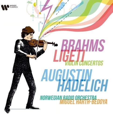 Johannes Brahms (1833-1897), György Ligeti (1923-2006), Miguel Harth-Bedoya, Augustin Hadelich & Norwegian Radio Orchestra - Violin Concertos Japan Edition, WEA Japan, Hybrid SACD