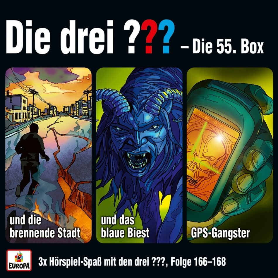 Die Drei ??? - 55. Box (Folgen 166 - 168) 3 CDs