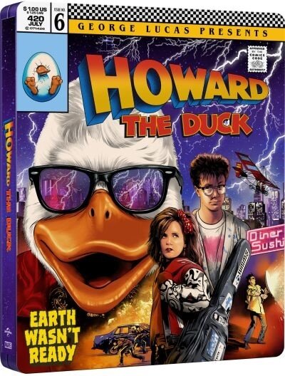 Howard the Duck (1986) 40th Anniversary Edition, Limited Edition, Steelbook, 4K Ultra HD + Blu-ray