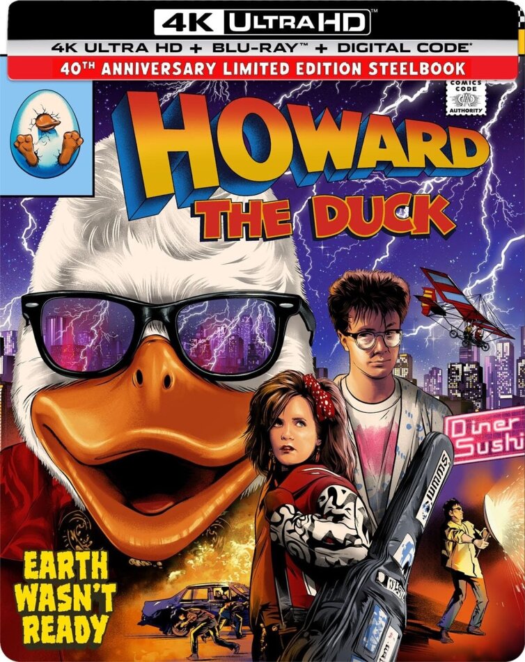 Howard the Duck (1986) Édition Limitée 40ème Anniversaire, Steelbook, 4K Ultra HD + Blu-ray