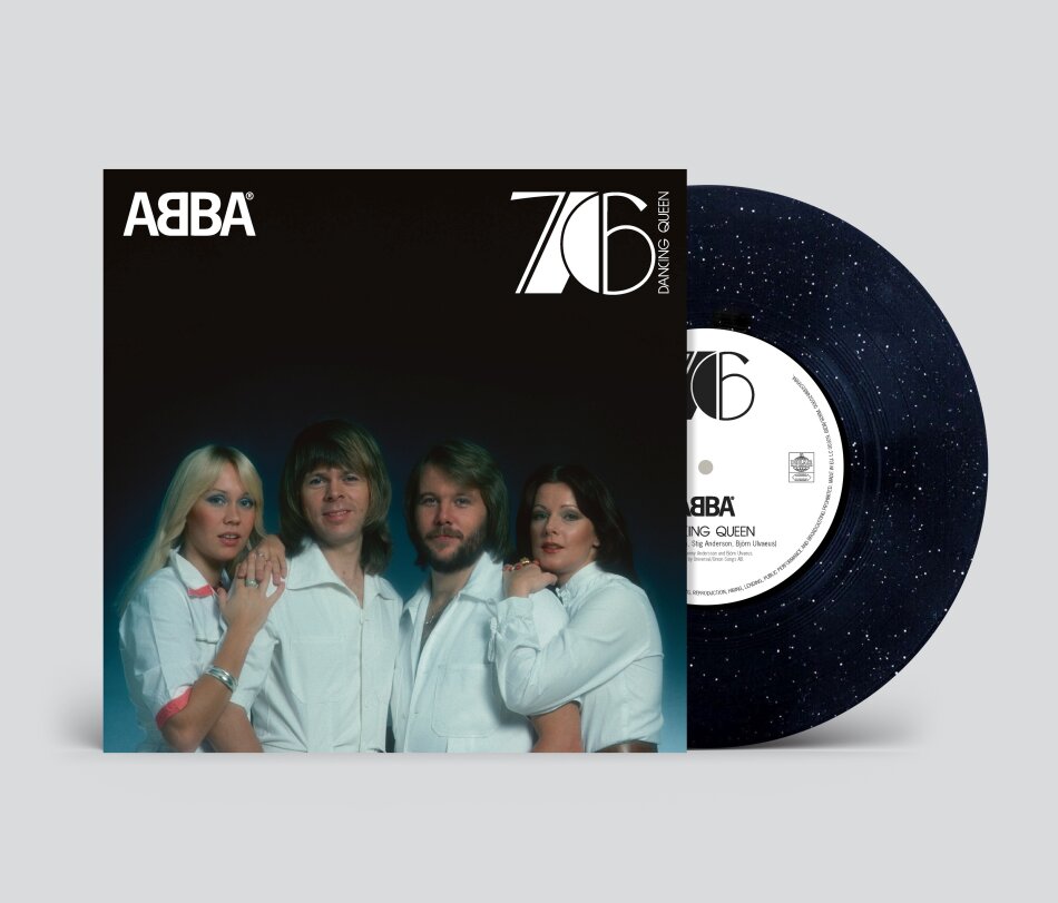 ABBA - Dancing Queen 2026 Reissue, Polar, 50th Anniversary Edition, Limited Edition, Sparkling Black Vinyl, 10" Maxi