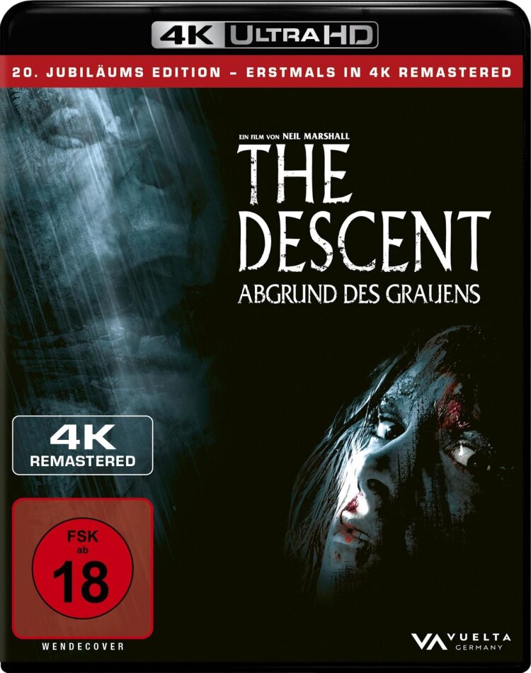The Descent (2005) 20th Anniversary Edition, Remastered, 4K Ultra HD + Blu-ray