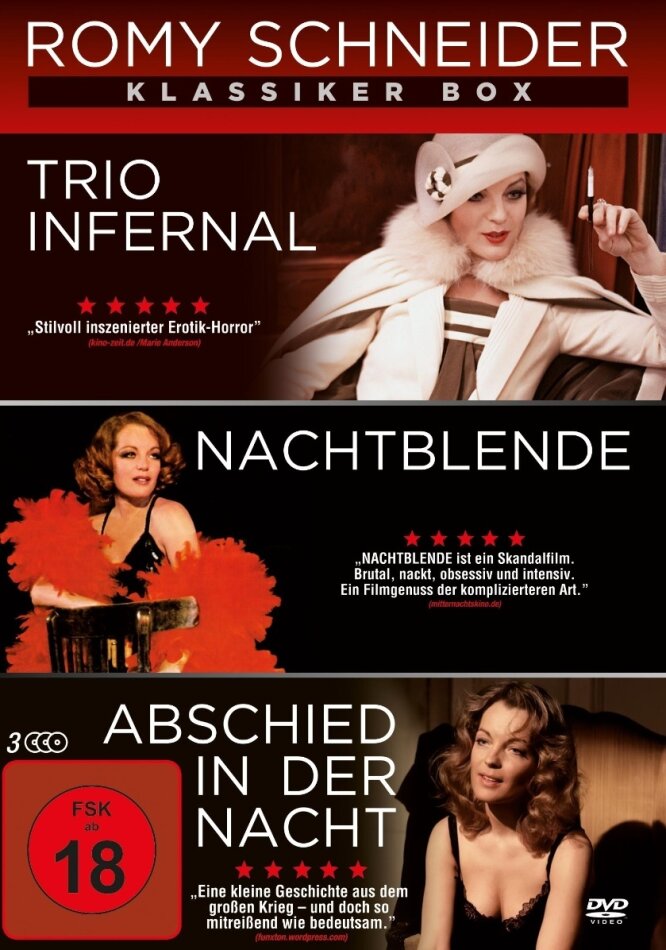 Romy Schneider Klassiker Box - Trio Infernal / Nachtblende / Abschied in der Nacht 3 DVDs