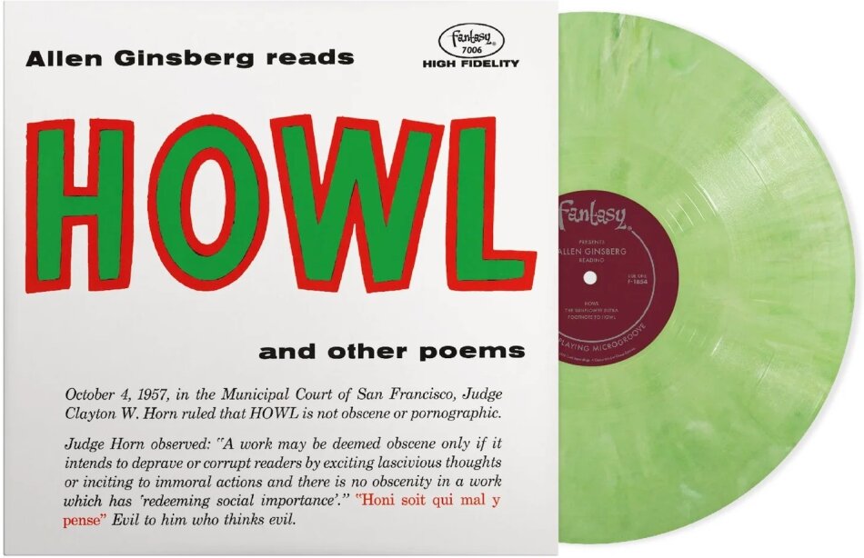 Allen Ginsberg - Howl And Other Poems Green Vinyl, LP