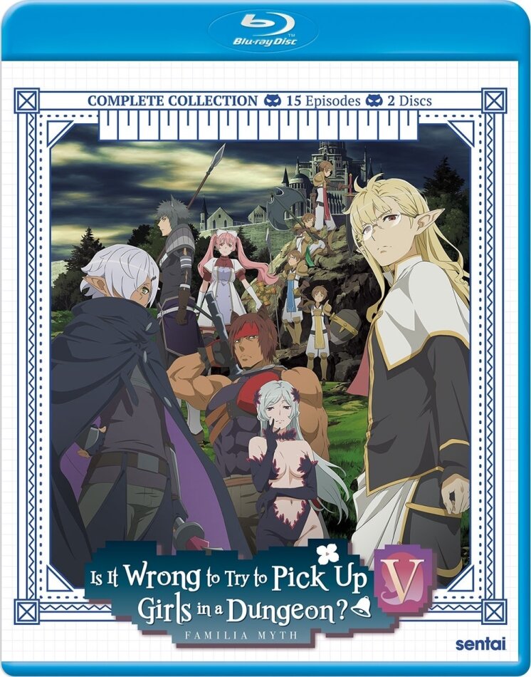 Is It Wrong to Try to Pick Up Girls in a Dungeon? V - Familia Myth - Season 5: Complete Collection 2 Blu-ray