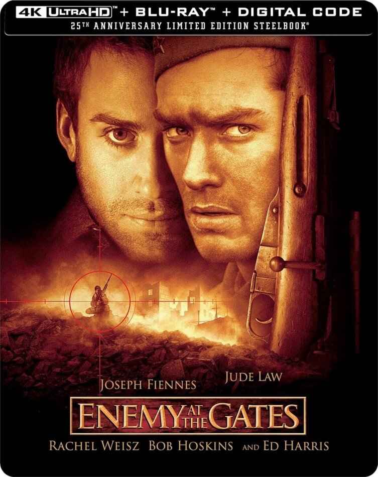 Enemy at the Gates (2001) 25th Anniversary Limited Edition, Steelbook, 4K Ultra HD + Blu-ray
