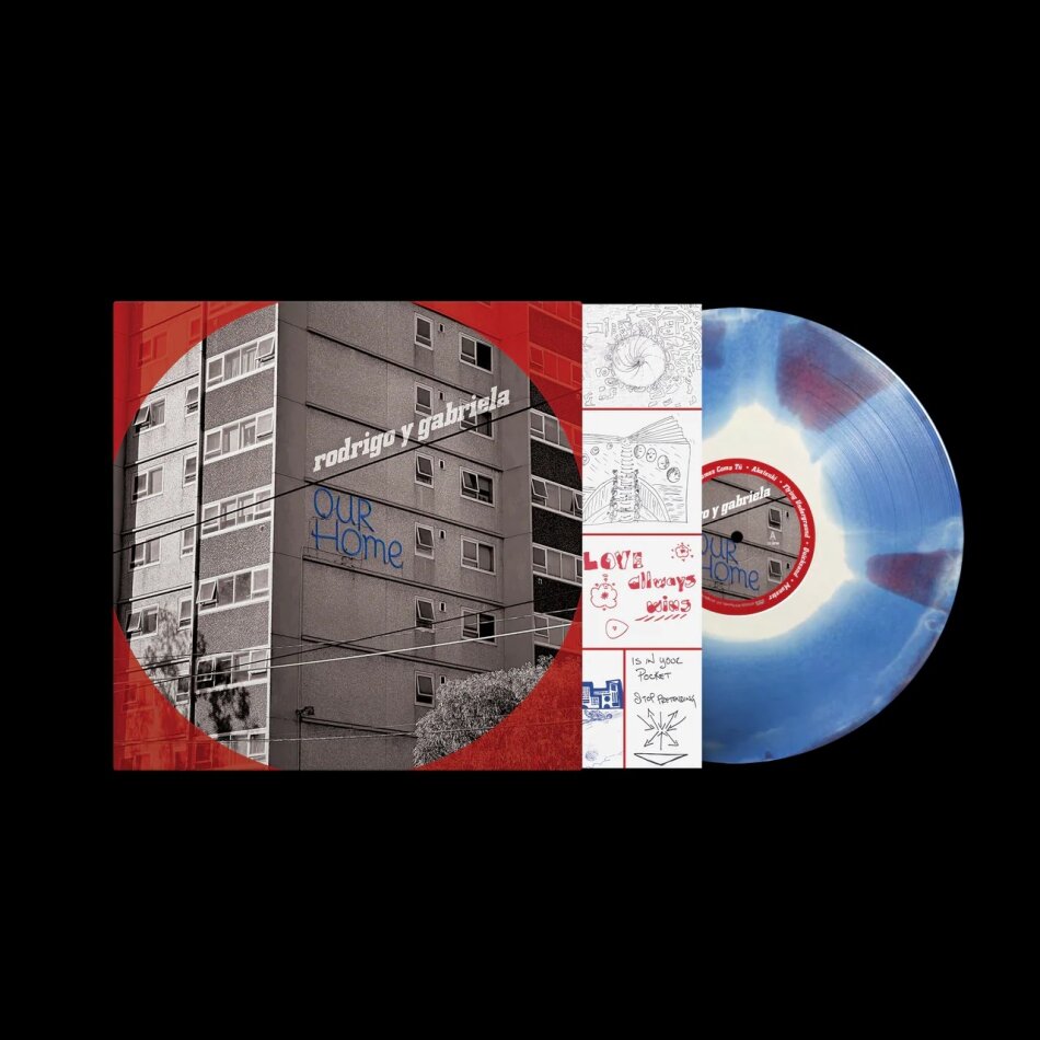 Rodrigo Y Gabriela - Ourhome White on Blue on Red Triple Layer Color Vinyl, LP