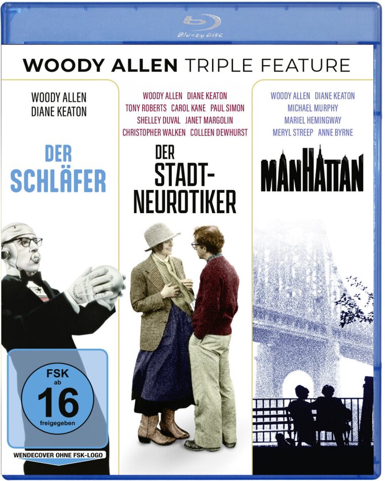 Woody Allen Triple Feature - Der Schläfer / Der Stadtneurotiker / Manhattan 3 Blu-ray