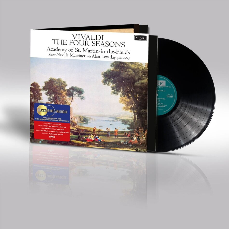 Academy of St Martin in the Fields, Antonio Vivaldi (1678-1741), Sir Neville Marriner & Alan Loveday - The Four Seasons Decca Pure Analogue, LP