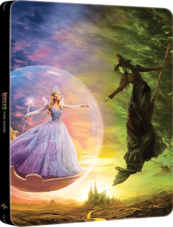 Wicked: For Good (2025) Walmart Exclusive, Edizione Limitata, Steelbook, 4K Ultra HD + Blu-ray