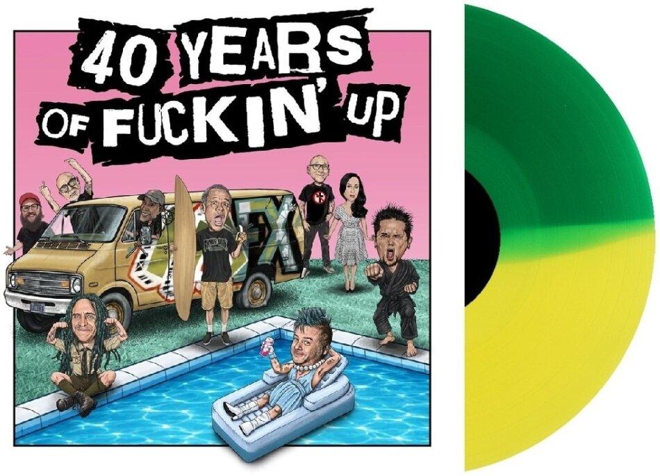 NOFX - 40 Years Of Fuckin Up - OST Green/Yellow Vinyl, LP