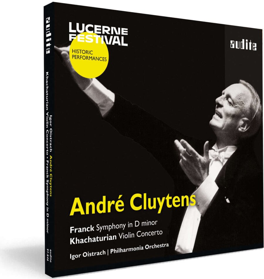 César Franck (1822-1890), Aram Khachaturian (1903-1978), André Cluytens, Igor Oistrakh & Philharmonia Orchestra - Symphony in D Minor, Violin Concerto