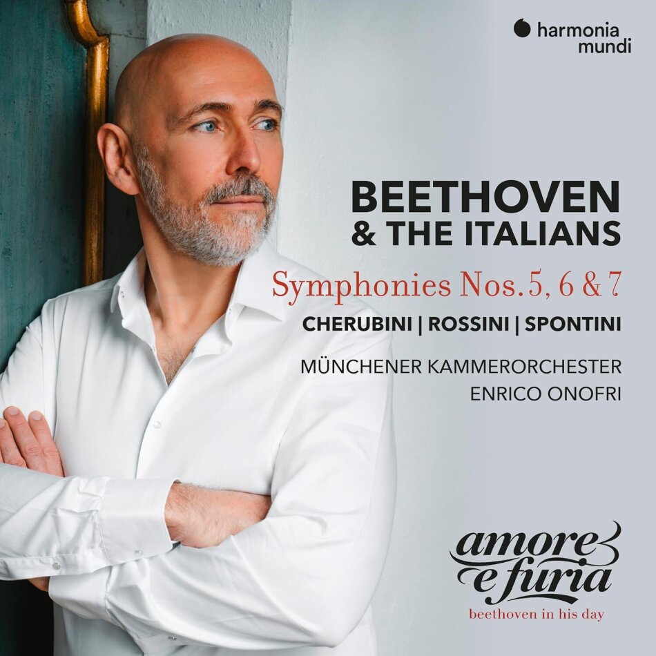 Munich Chamber Orchestra, Ludwig van Beethoven (1770-1827), Luigi Cherubini (1760-1842), Gioachino Rossini (1792-1868), … - Beethoven & The Italians - Symphonies Nos. 5,6 & 7 3 CDs