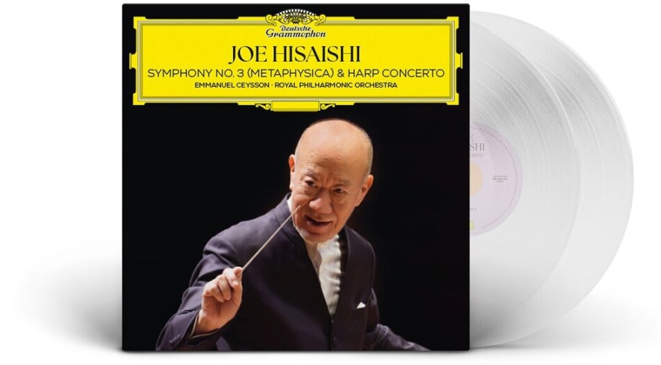 Joe Hisaishi, Joe Hisaishi, Emmanuel Ceysson & Royal Philharmonic Orchestra - Symphony No. 3 (Metaphysica) & Harp Concerto Crystal Clear Vinyl, 2 LP