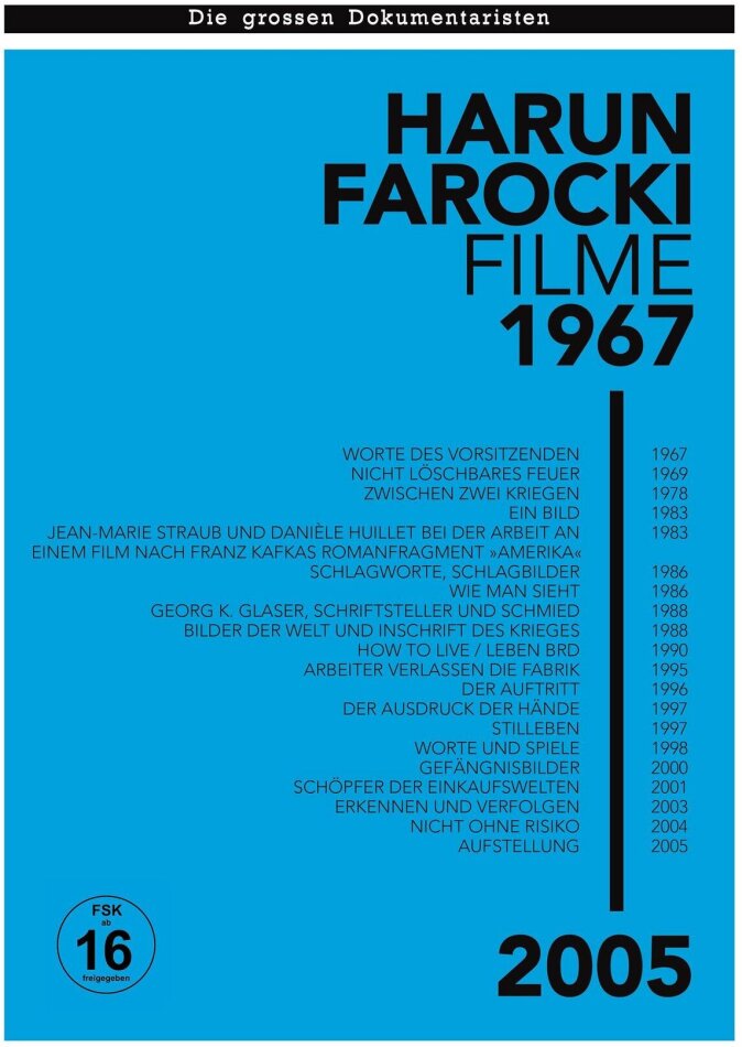 Harun Farocki Filme 1967-2005 Neuauflage, 5 DVDs