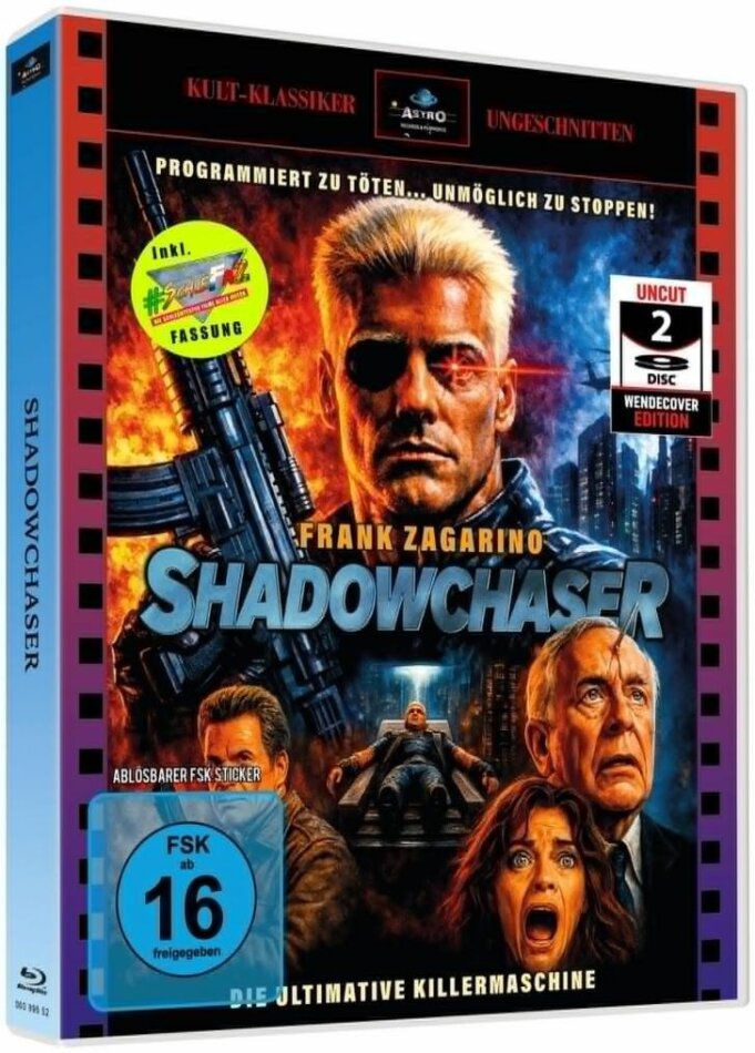 Shadowchaser (1992) Kult-Klassiker, SchleFaZ, Full Sleeve Scanavo-Box, Limited Edition, Uncut, Blu-ray + DVD