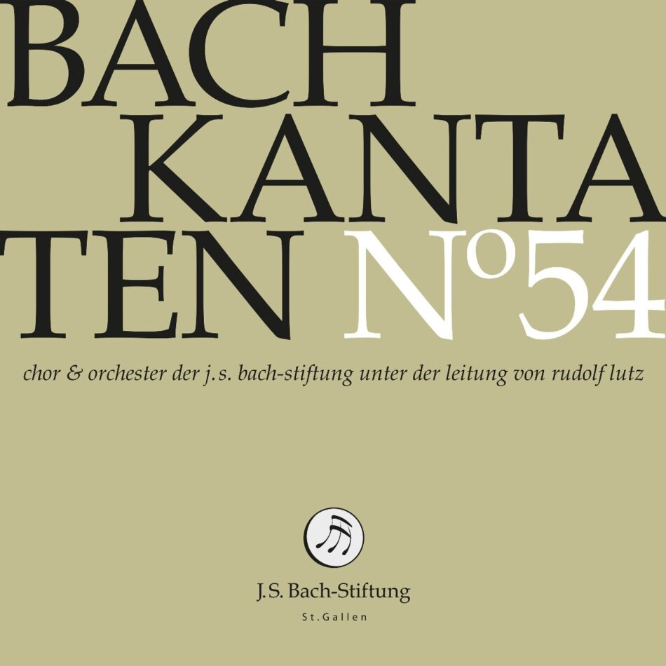 Chor & Orchester der J.S. Bach-Stiftung, Johann Sebastian Bach (1685-1750) & Rudolf Lutz - Bach Kantaten No. 54