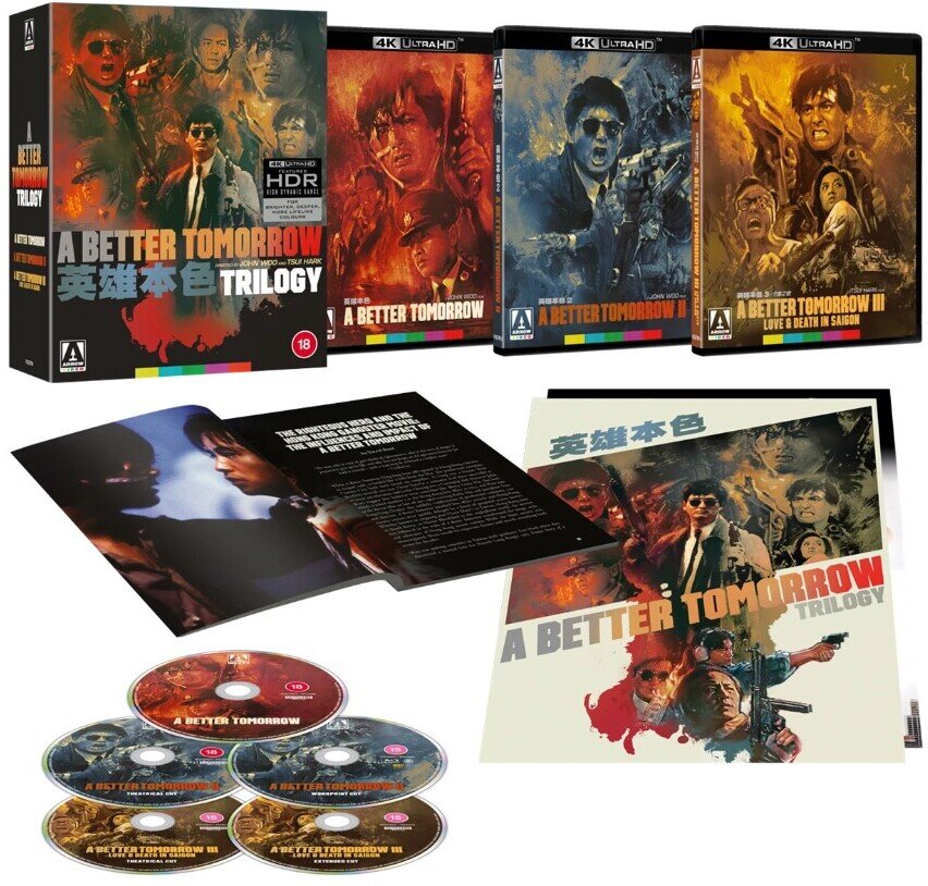 A Better Tomorrow Trilogy Edizione Limitata, Edizione Restaurata, 4 4K Ultra HDs + Blu-ray