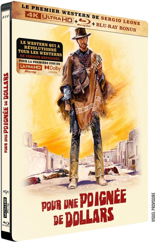 Pour une poignée de dollars (1964) Édition Limitée, Steelbook, 4K Ultra HD + 2 Blu-ray