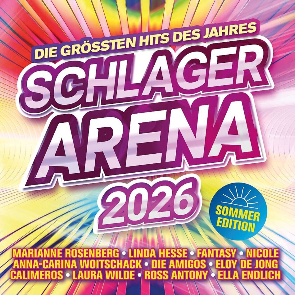 Schlager Arena 2026 - Sommer Edition - Die größten Hits des Jahres 2 CDs