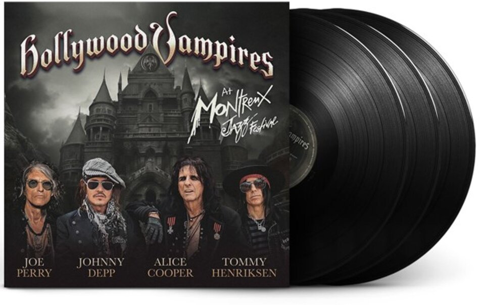 Hollywood Vampires (Alice Cooper/Johnny Depp/Joe Perry/Tommy Henriksen) - At Montreux Jazz Festival 3 LPs