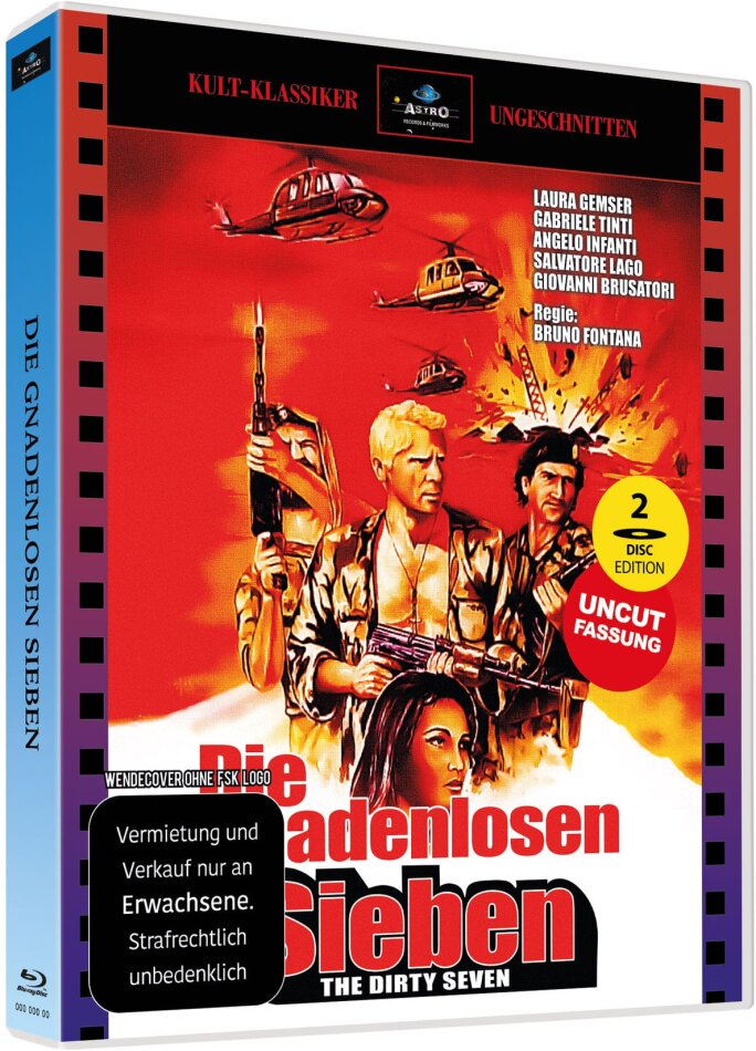 Die gnadenlosen Sieben (1982) Full Sleeve Scanavo-Box, Cover 4, Classico di culto, Edizione Limitata, Uncut, Blu-ray + DVD