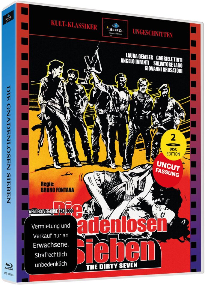 Die gnadenlosen Sieben (1982) Full Sleeve Scanavo-Box, Cover 3, Classico di culto, Edizione Limitata, Uncut, Blu-ray + DVD