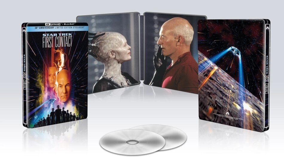 Star Trek 8 - First Contact (1996) Edizione 30° Anniversario, Edizione Limitata, Steelbook, 4K Ultra HD + Blu-ray
