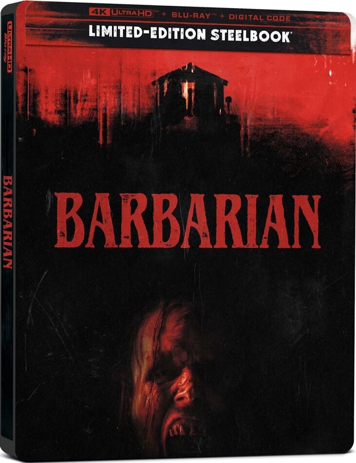 Barbarian (2022) Limited Edition, Steelbook, 4K Ultra HD + Blu-ray