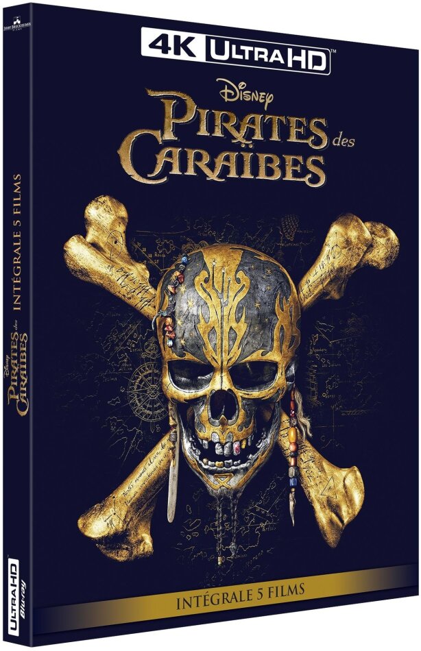 Pirates des Caraïbes - Intégrale 5 films 5 4K Ultra HDs