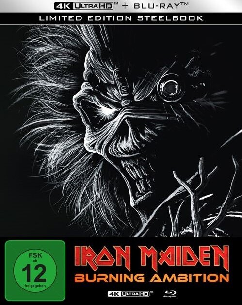 Iron Maiden - Burning Ambition (2026) Limited Edition, Steelbook, 4K Ultra HD + Blu-ray